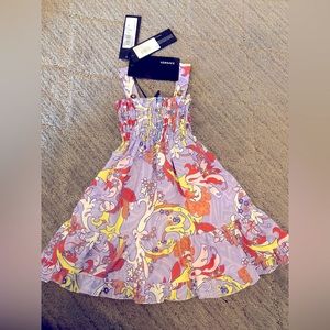 Versace Kids Dress in Purple and Yellow